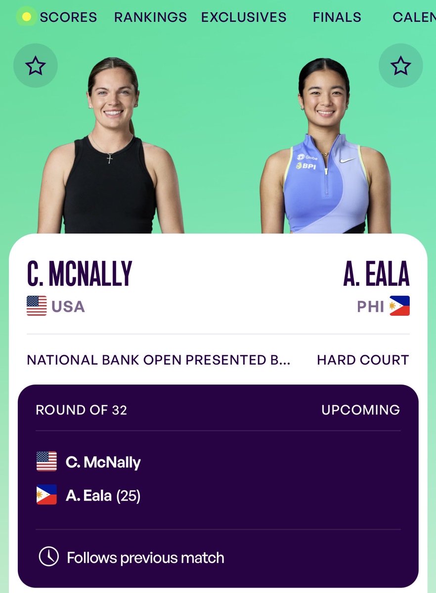 hexidy's tweet photo. 🎾 GOOD LUCK, ALEX! 🇵🇭❤️

Wishing you all the best against Caty McNally in the Round of 32 at the National Bank Open! 🇨🇦

Stay focused, trust your game, and fight for every point. 💪🔥

LET’S GO, ALEX! 🇵🇭🎾

#AlexEala #NationalBankOpen #WTA1000 https://t.co/en7P83I2w6