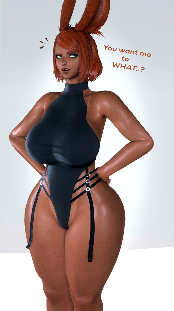 AnnaElpidaXIV's tweet photo. For someone who "hates" it, she sure enjoys showing it off~ 🤭🐰

Inspired by an  incredible artpiece of Outis by @.EEcliptus 🙏 

#FFXIVGpose | #FFXIVNSFW | #Gposers | #Viera https://t.co/gczNvIfIHm