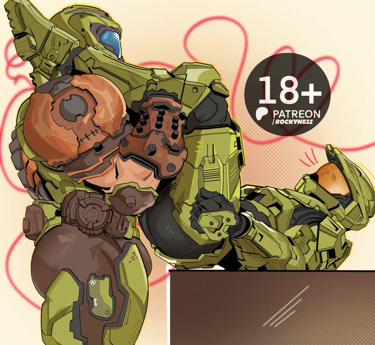 rockynezz's tweet photo. the armor stays on.... (variants on other site) https://t.co/cDe66sRr3Q