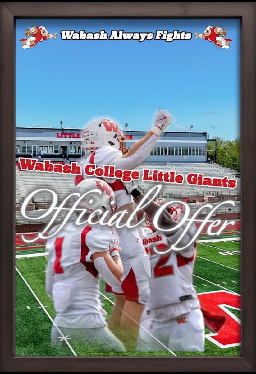 Muri_2027's tweet photo. After a great conversation with @CoachNP21 I would like to thank him and the rest of the coaching staff for an official offer to @WabashFB !!! @CoachDLeeFB @AllenTrieu @SWiltfong_ @RileyWildcatFB @SBRileySports https://t.co/2jCylsDV6O