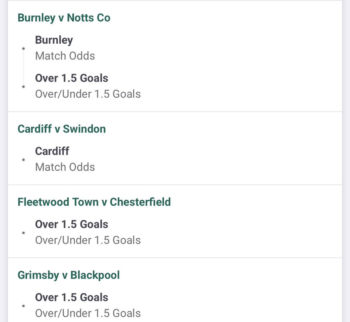 LOAPbettingPU's tweet photo. Accumulator EFL Cup 🏴󠁧󠁢󠁥󠁮󠁧󠁿

@ 111.92 odds

❤️this tweet if you back it! https://t.co/djhI7dy5U9