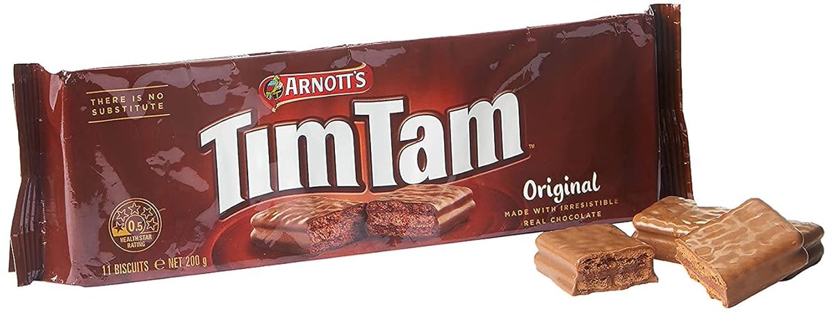 BlushBerryBun's tweet photo. I just received Arnott's Tim Tam Original Biscuit 200g - Chocolate - 7 Ounce (Pack of 1) from dropbear237 via Throne. Thank you! https://t.co/nZCffyEfAJ #Wishlist #throne https://t.co/vn4fmP8EET