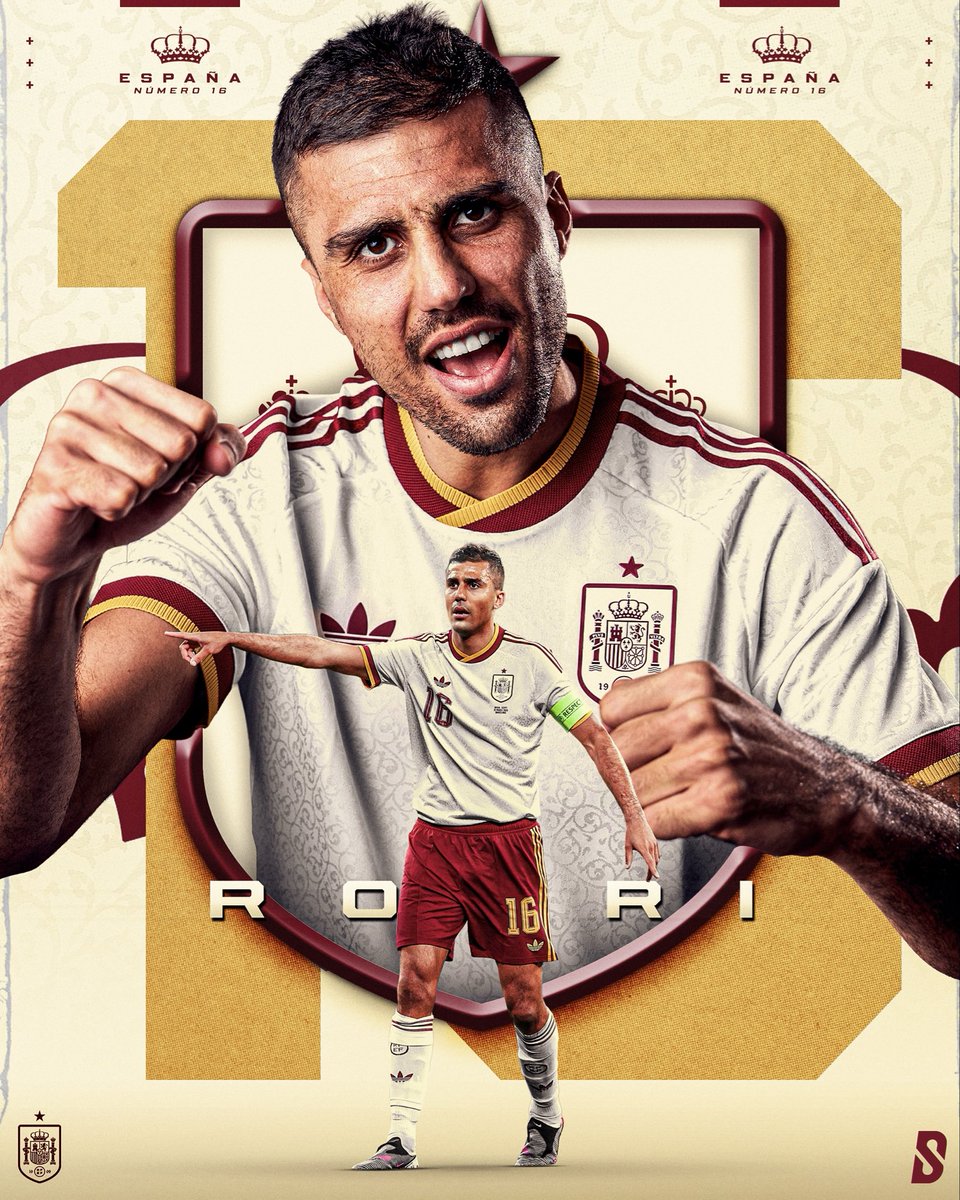designedbystef_'s tweet photo. World Cup post 4/4: Rodri - Spain 🇪🇸⭐️ 

(When they were 1 star) 😭

Hope to do more series like these in the future! https://t.co/Y0G1LrLwZh