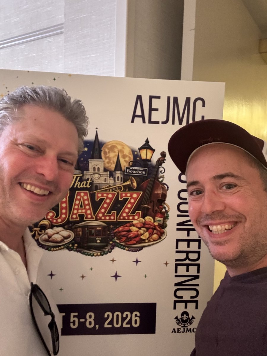 ShayRonen's tweet photo. Proud to represent @FordhamGSB at #AEJMC26 in New Orleans. https://t.co/wrdGwRj32k