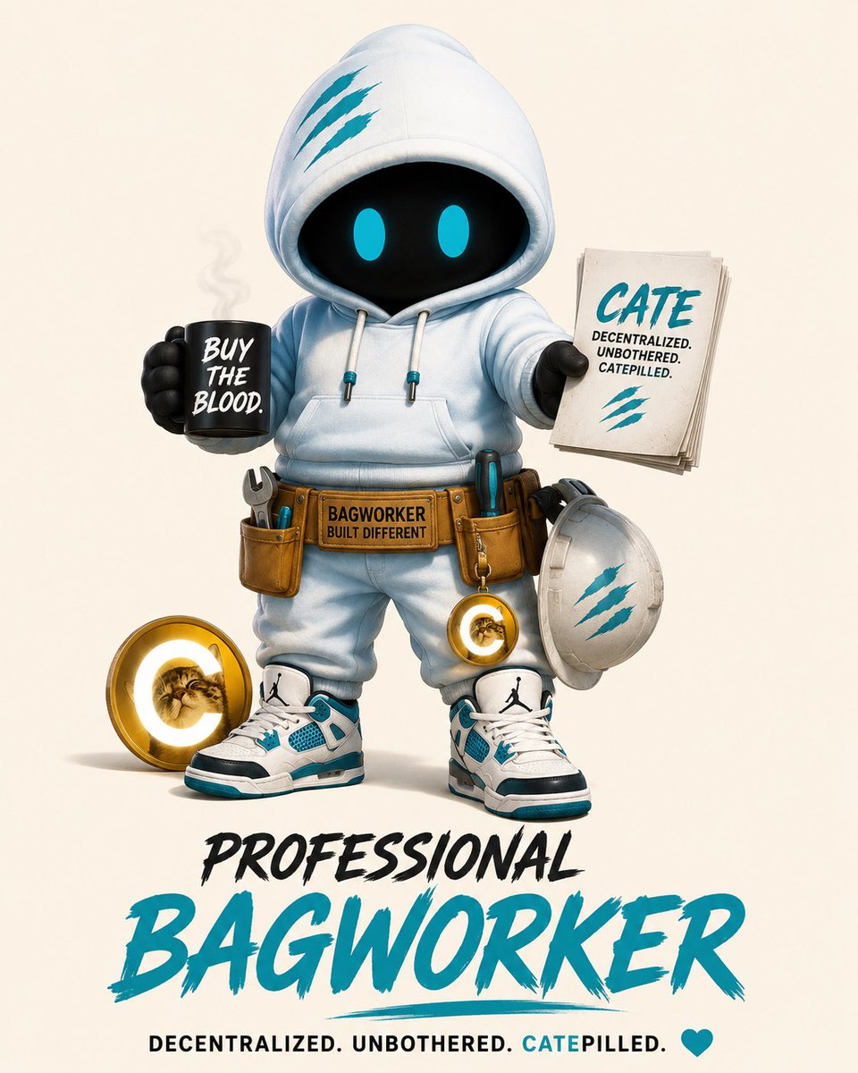 TheeRealGrizz's tweet photo. Meet the #1 Bagworker for $CATE… 

Grizz https://t.co/Z4wAi3pC98