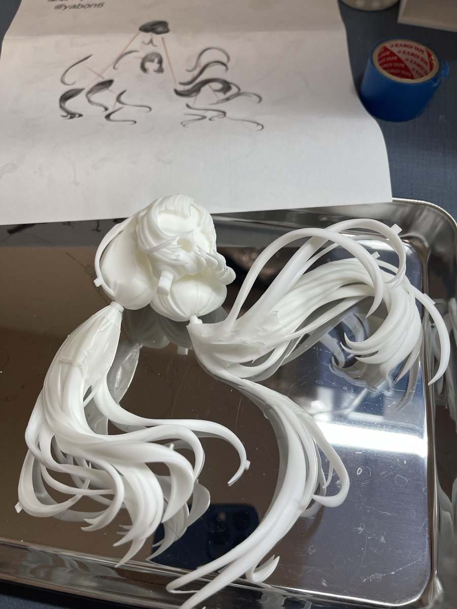 tears_fl's tweet photo. みんなどうやってこれの髪の毛固定してるの… https://t.co/XW35UsWtl3