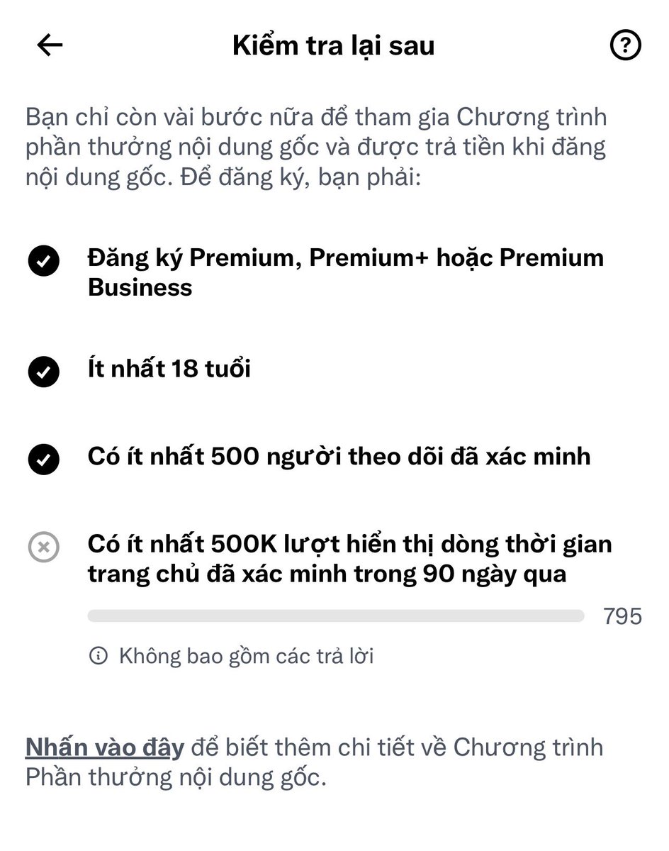 manhblueX's tweet photo. GM anh em 𝕏 ☀️
Sáng nay vừa phát hiện 𝕏 cập nhật thêm mục “Thu nhập từ nội dung gốc” 👀
Không biết đến kỳ pay tiếp theo, cơ chế này sẽ được tính và thể hiện như thế nào?
Liệu thu nhập có thay đổi đáng kể, hay đây chỉ là một bước thử nghiệm mới của 𝕏?
Cá nhân mình thấy đây là một cập nhật khá đáng chú ý, đặc biệt với anh em đang chăm chỉ xây dựng nội dung gốc trên 𝕏.
Cả nhà thấy mục này có tiềm năng không?
Cùng chờ kỳ pay tới xem 𝕏 sẽ tính như thế nào nhé
Chúc mọi người một ngày GM thật nhiều tương tác và xanh ví!