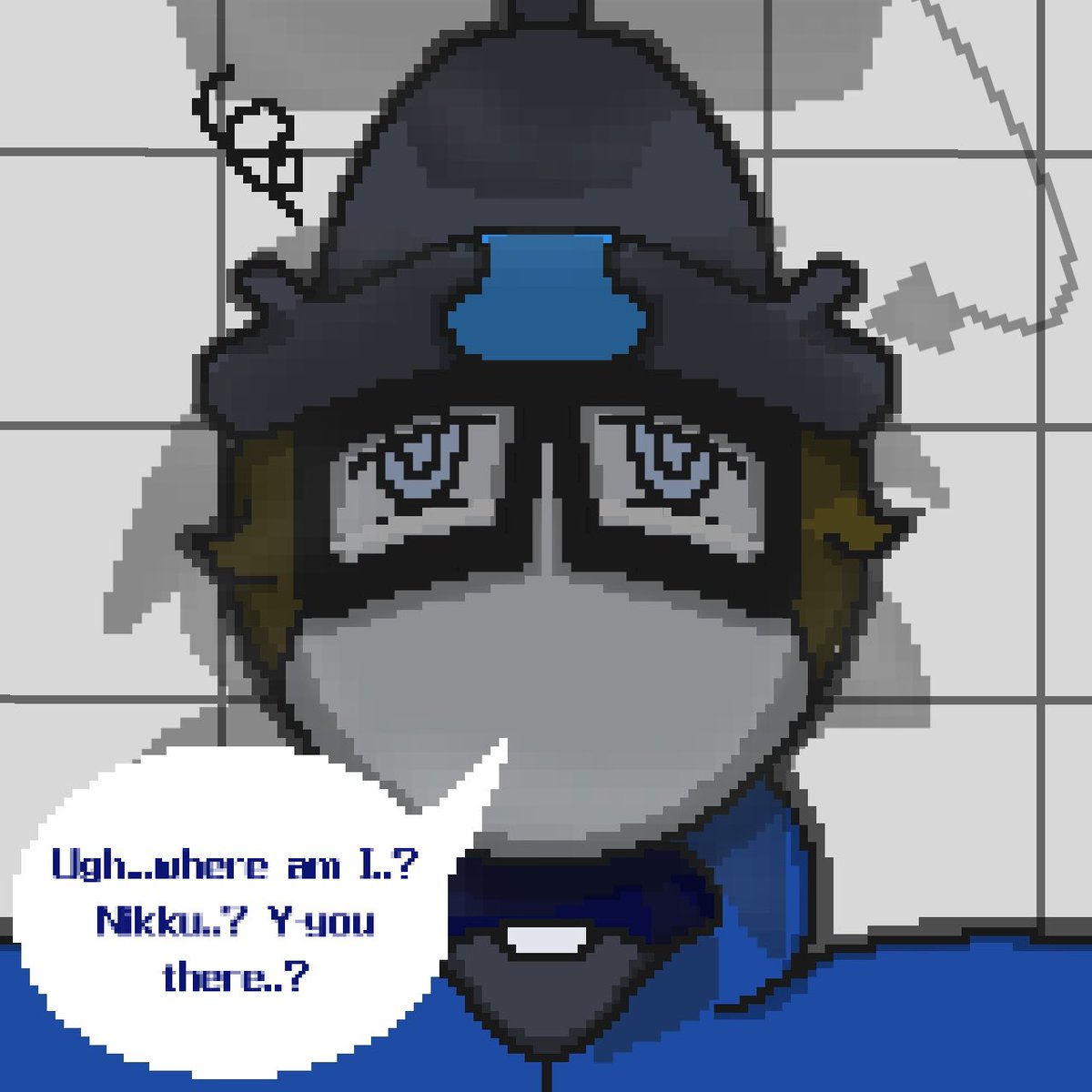 YeetmasterIgess's tweet photo. Looks like he took a wrong turn in the electronics aisle. How’s he gonna get out of this one? #oc #art 

Lemon made by: @L3MONCOFF33 https://t.co/GAMCpnLcL4
