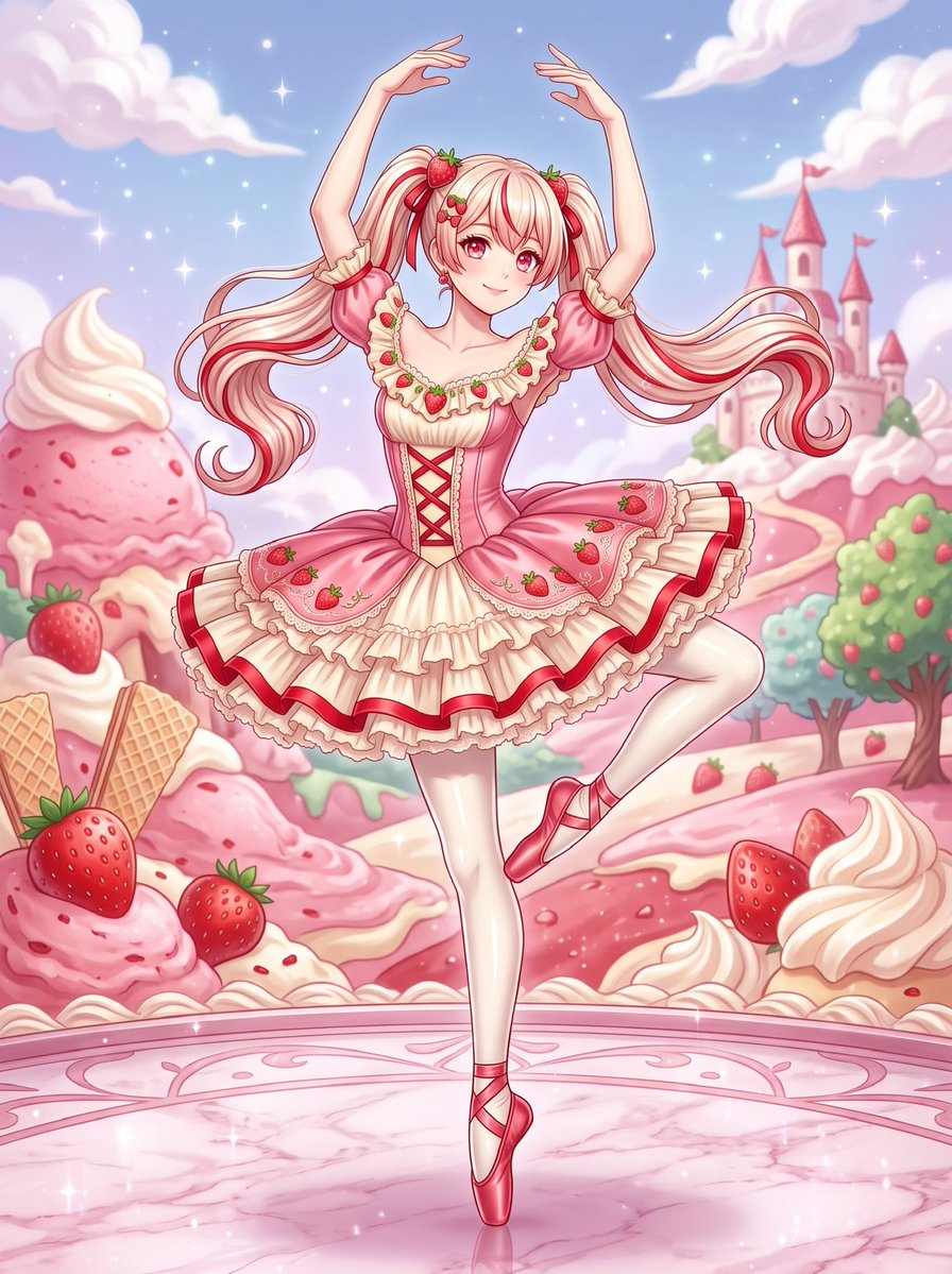 jagger_gt's tweet photo. 📣🔊Summer Holiday Event Announcement🔊📣

Event name “Ice Cream Ballerina Gala” 🍨🍦🩰.
Later joined by Millan-chan.

[Theme]
With the summer holidays well underway, it’s always nice to refresh yourselves with a nice flavourful ice cream 🍨🍦. The event is themed around beautiful and elegant ballerinas as well as their pretty costumes that represent the many types and flavours of various ice creams or ice cream treats.

[Event Time]
The starting time for it is Saturday the 8th Aug at 3:00pm GMT 🇬🇧 (Sunday the 9th Aug at 00:00am Midnight 🇯🇵) ~ ends on Saturday the 22nd Aug at 2:59pm GMT 🇬🇧 (11:59pm 🇯🇵).

Millan-sans venue - @katzmillan 
Jagger's venue - @jagger_gt 

[Hashtags # ]
Include the following event tag #IceCreamBallerinaGala 🇬🇧 (#アイスバレリーナガラ 🇯🇵), then add any other hashtags of your choosing.
[note; there's a limit of 2-6 hashtags]

[Participation Rules]
1, Please quote the following post and add the event hashtag plus your own hashtag choice(s) to your participating illustration.

2, Original illustrations and Original Characters are permitted only. (Al-illustrations, digital arts or hand drawn artworks).

3, Please refrain from post extreme sensitivity or pornographic content for it is strictly prohibited 🚫🔞❌. Follow the X and have an elegantly graceful and flavourful time.

{Ballerina of the ‘Strawberry and Clotted Cream’ ice cream}
#ballerinaバレリーナ #balletバレエ #tutuチュチュ #StrawberryandClottedCream