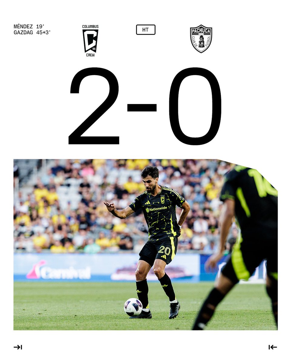 ColumbusCrew's tweet photo. A strong first half showing 😤💪 https://t.co/v7YY2nQutD