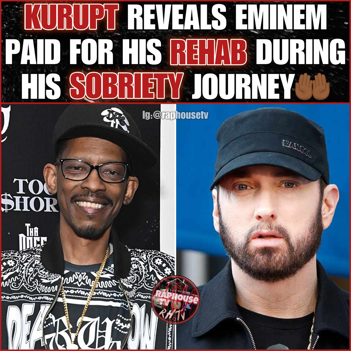 raphousetv2's tweet photo. Kurupt Reveals Eminem Paid For His Rehab During His Sobriety Journey 🤲🏾 https://t.co/5QXazQcrKJ