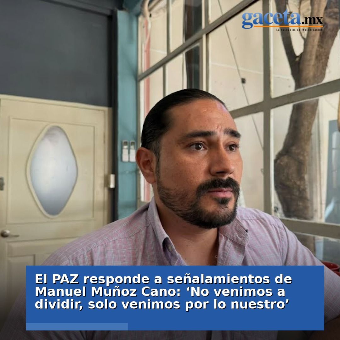 gacetam's tweet photo. 👉 El PAZ aclara los señalamientos de Manuel Muñoz Cano: "No estamos aquí para dividir, solo buscamos lo que nos corresponde". 🔍✊ ¡Escucha su mensaje y conoce su postura!

https://t.co/4sZhUPy8gy

#CdVictoria #Tamaulipas #Gacetamx #Mexico https://t.co/598eVRoGGx