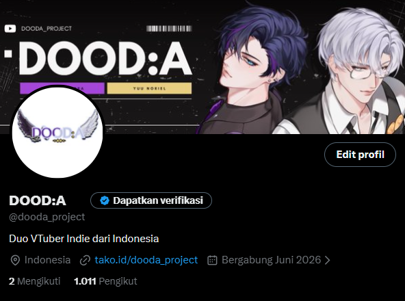 dooda_project's tweet photo. Selamat pagi semuanya!

Terima kasih atas antusiasme dan dukungan kalian semuanya! Pagi ini kita hit 1K Followers! 

Oh ya, untuk meramaikan debut malam ini, kami juga menyediakan TWIBBON untuk kamu gunakan!

📌https://t.co/CtlqAN2zvF

Sekali lagi, terima kasih yaa!

#DOODArrival https://t.co/1FhOsmpVFZ