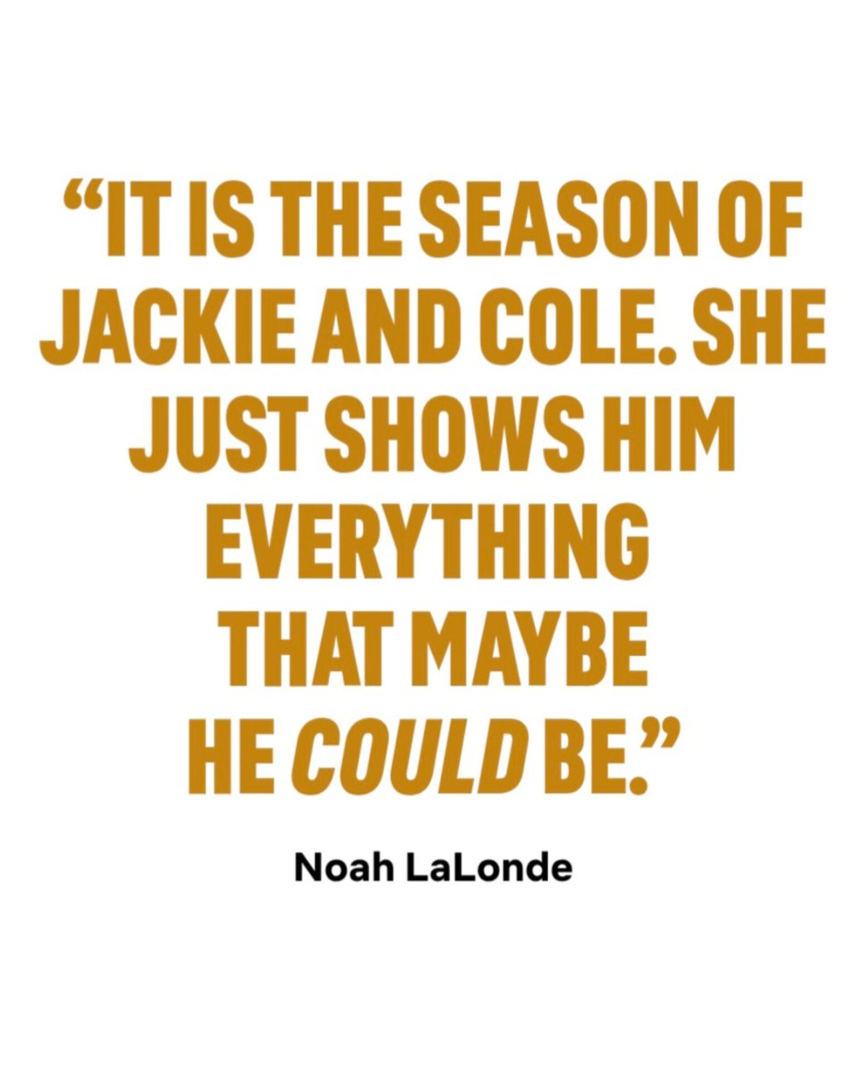 jackiecolearch's tweet photo. "It is the season of Jackie and Cole." 💛 #MLWTWB https://t.co/z9uPsed9zE