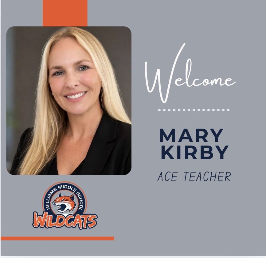 WMS_Wildcats's tweet photo. Welcome to the Wildcats Mrs. Kirby! 
#GoWildcats https://t.co/jXfXl5XUDj