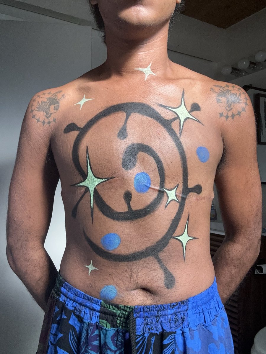 oracleofmurphy's tweet photo. happy top surgery anniversary to ME! 🌀✨🦚 https://t.co/er7hB4xlU7