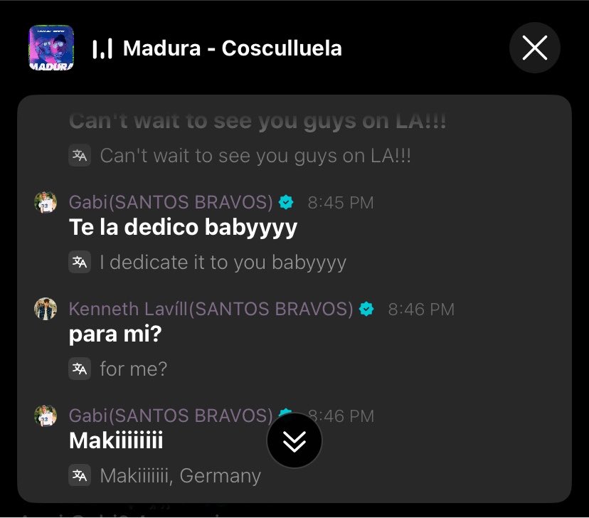 maki_mar_'s tweet photo. GABI JUST DEDICATED THIS SONG TO MAKI IM CRYINGGGGGG yall need to translate this song, this is wild 😭😭😭😭😭 https://t.co/2bNBmMR4bu