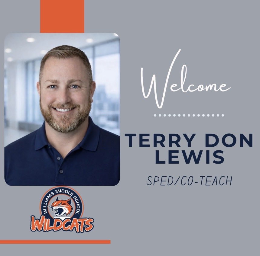 WMS_Wildcats's tweet photo. Welcome to the Wildcats Mr Lewis! 
#GoWildcats https://t.co/QnvM0ZPjeu