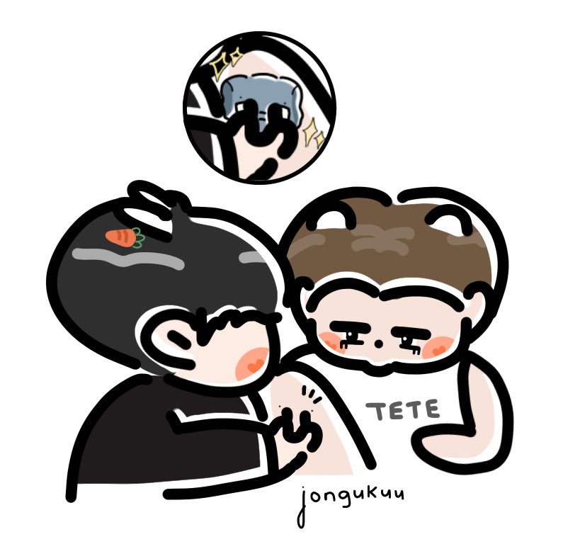 jongukuu's tweet photo. 귀여운 미니 코끼리 한 마리.. 🐘

#bts #btsfanart #taehyung #jungkook #taekook #taekookfanart https://t.co/YehvjCOd9x