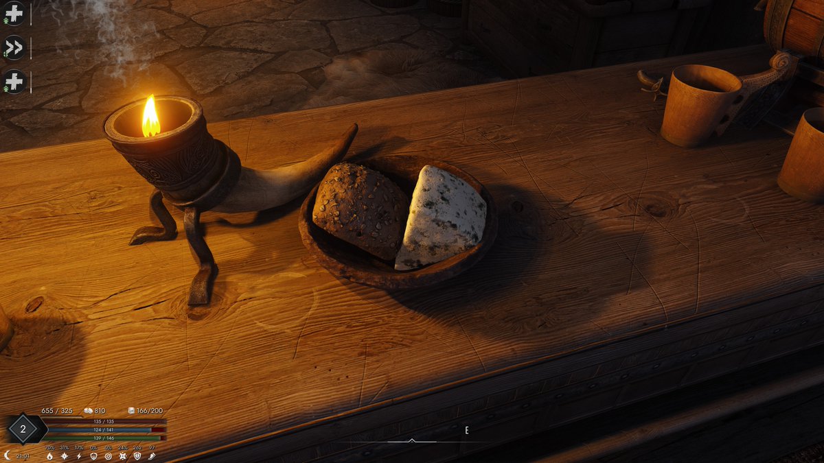 SynthPotato's tweet photo. Playing Skyrim with a 600GB sized modpack called LoreRim and this has to be the most realistic 8K bread I have seen in my life https://t.co/323zeMDDeN