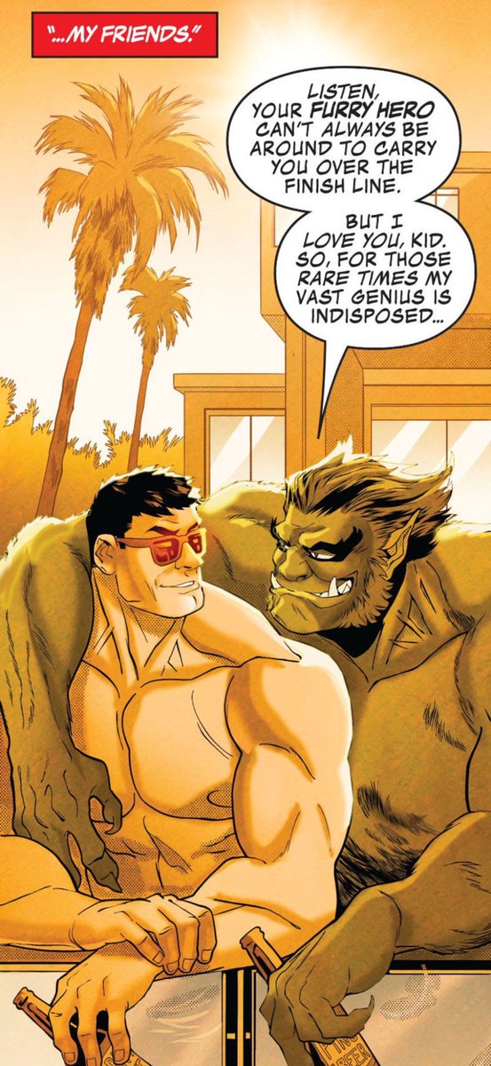 HA_A_MONKEY's tweet photo. One of those panel where you could tell me it’s cropped bara porn and I’d almost believe you.

Like, I don’t like saying this a lot, but they knew what they were doing here. https://t.co/zD1WqdwWj3