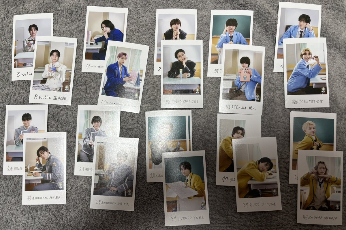 bear_owan's tweet photo. EBiDAN THE LIVE 2026 エビライ 交換 ミニフォト 
譲
画像（1.2枚目）

山中 塩崎 志村 松村 REI NAOYA 小泉 大倉　桜木　MORRIE FUMIYA YUMA SEIYA 竹野 髙田 筒井 山本

求
画像（武藤・高桑）+曽野　前後左右

エビライ13日手渡し、もしくは郵送

お気軽にお声掛けください https://t.co/caLMHJll9I