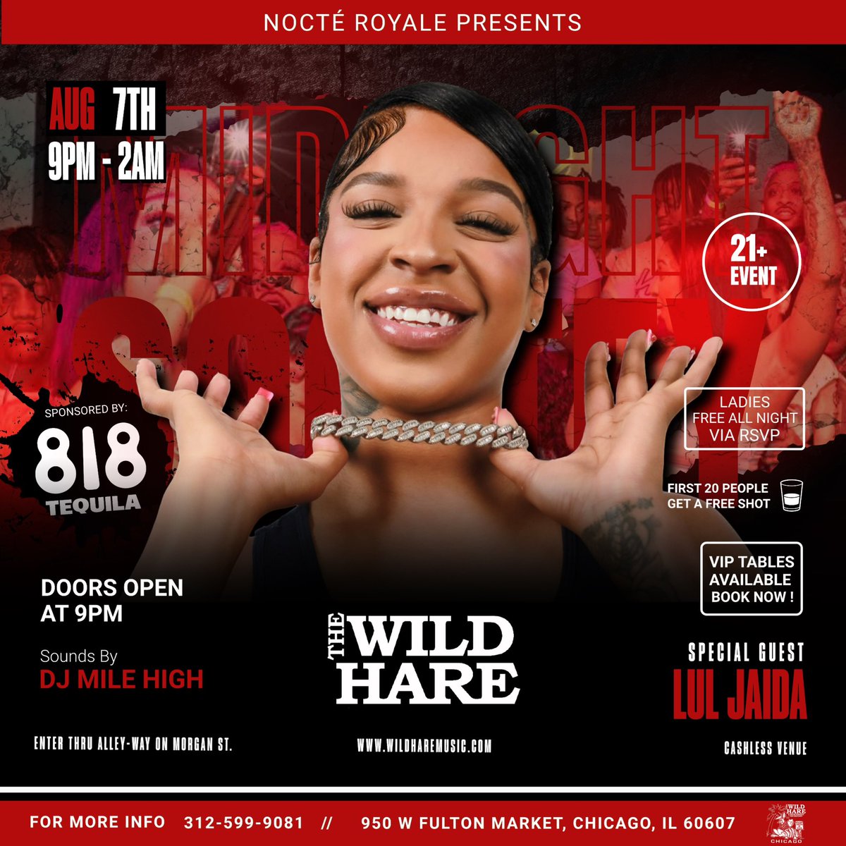 DJMILEHIGH's tweet photo. Pull Up “WILD HARE” Tonight Fulton Market 📍🔥 #MHC 🎫 https://t.co/AlDUZDHRmC