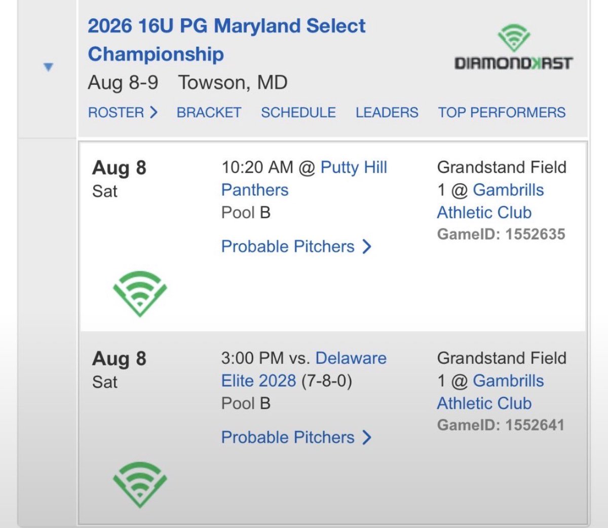 ctbaseball9's tweet photo. Schedule for the PG Mid Atlantic Championship this weekend. Ready to go out and compete!
@maryland_us https://t.co/8IT07NwJJP