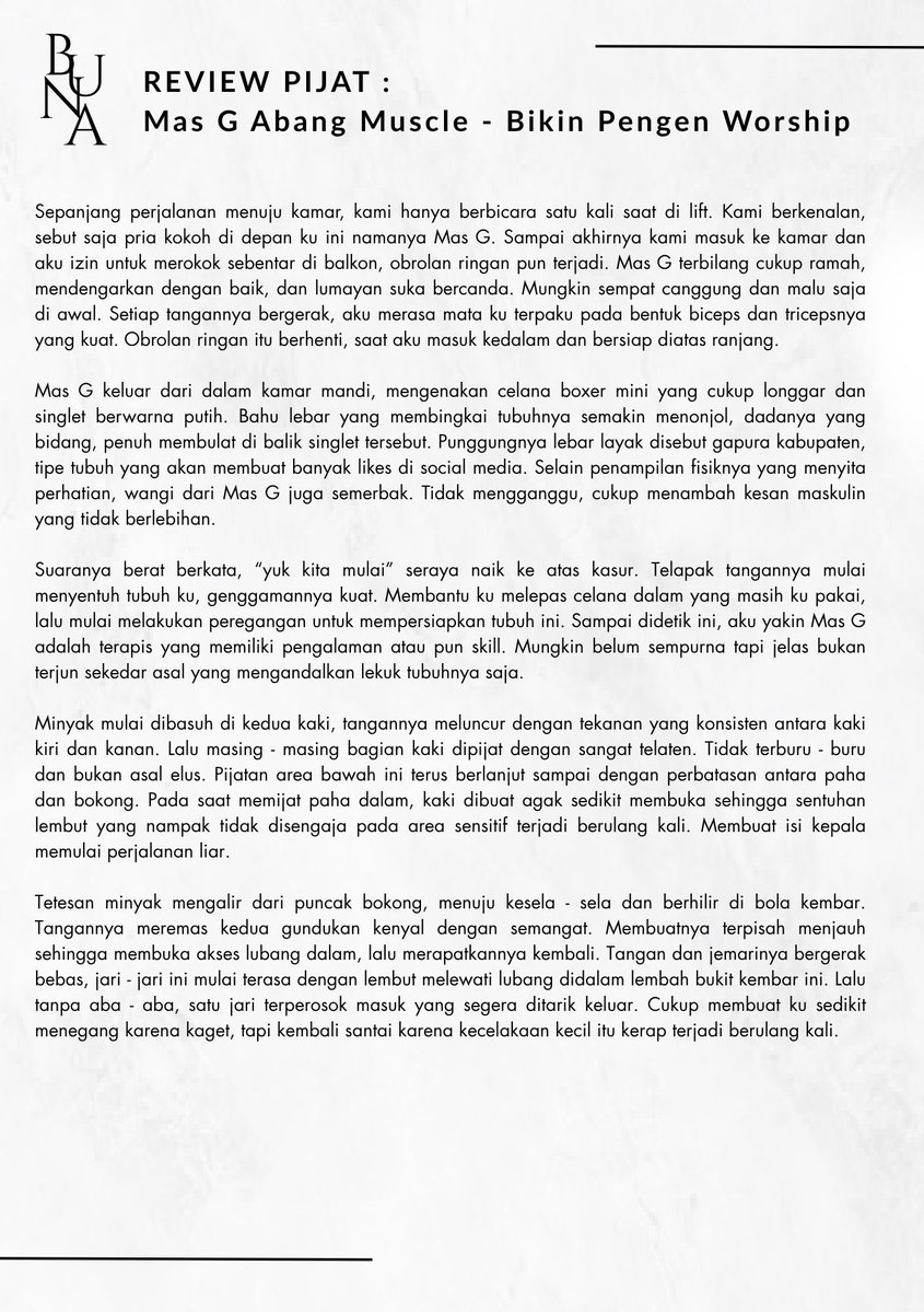 bunr25's tweet photo. NEW REVIEW :

Gapura Kabupaten yang dicari-cari.
bahu 💦
lengan 💦
dada 💦 https://t.co/xxKKZNZzdx