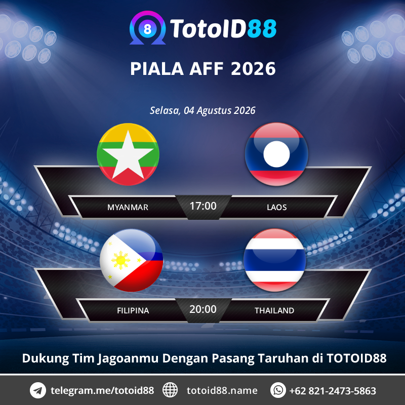 totoid88update's tweet photo. 🔰 S P O R T B O O K 🔰

Sabtu, 08 Agustus 2026

⚽️ LAGA UJI COBA
⚽️ PIALA AFF 2026 https://t.co/swNIhpcW5i