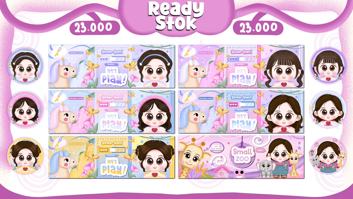 innwfys_'s tweet photo. help rt please? thankyou!
[PROMO 8.8]

haloo guyss untuk merayakan kembalinya toko ini sekaligus untuk 8.8 aku mau kasii promo khusus untuk [hari ini dan besok]^^ layout chibi bisa sung jemput by dm atau no yang ada di bio iaa ｡⁠♡

💰 23.000
free retext no recolour 
#bealanja https://t.co/AQwvjN1CJx