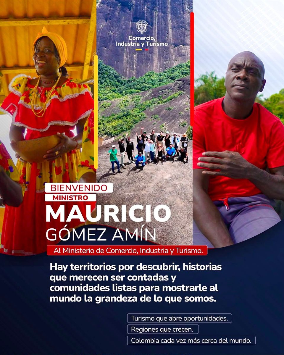 MincomercioCo's tweet photo. Desde el Ministerio de Comercio, Industria y Turismo, damos la bienvenida al presidente de la República, @ABDELAESPRIELLA, y a nuestro ministro, @MauricioGomezCO, así como a su equipo de trabajo.

Los recibe un equipo listo para sumar capacidades y seguir trabajando por quienes producen, emprenden, crean y transforman sus territorios.

Porque detrás de cada empresa, cada destino y cada oportunidad hay colombianos que creen en su región y hacen grande al país.

¡Bienvenidos!