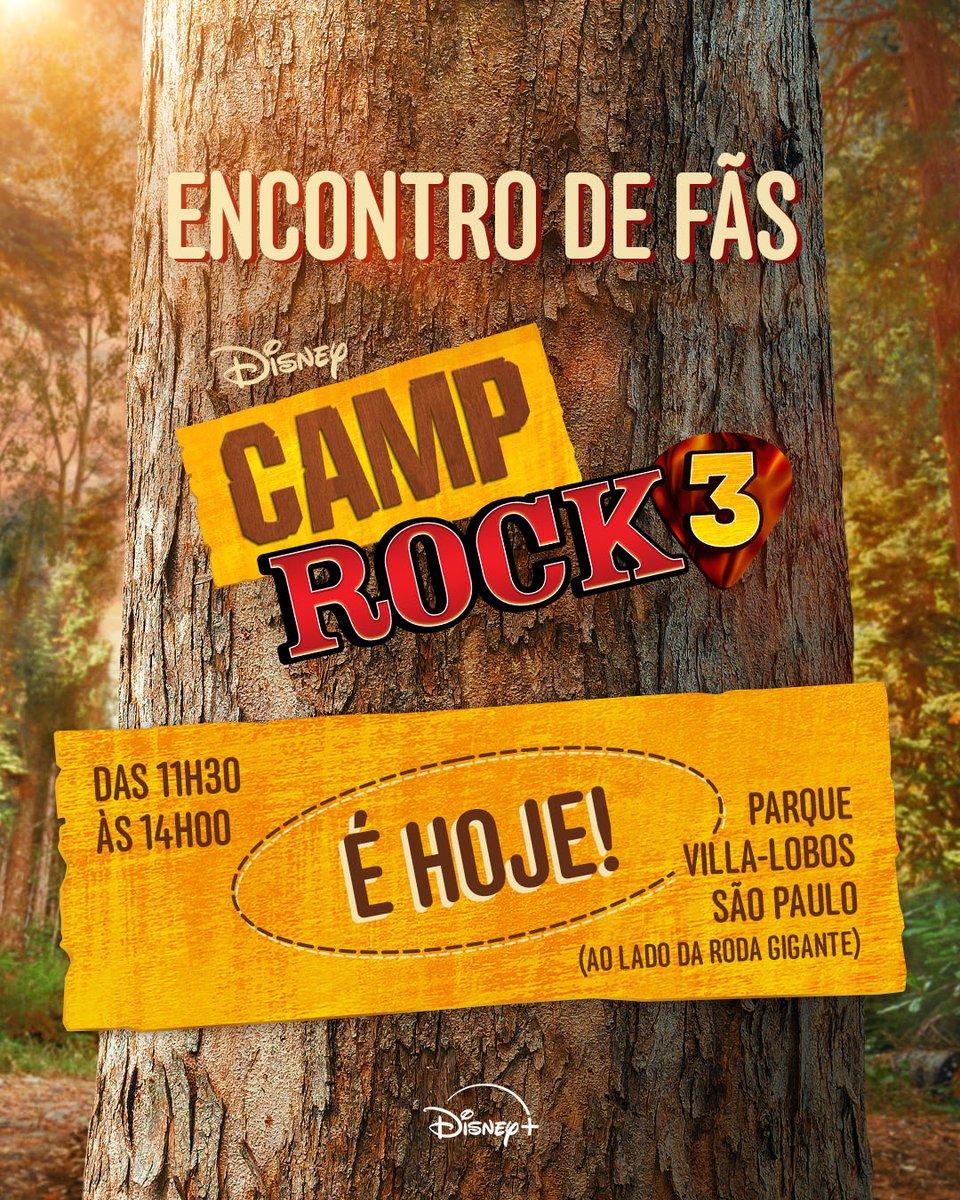 DisneyPlusBR's tweet photo. Se você é fã de #CampRock e mora em São Paulo, não pode perder essa chance!
📍ONDE?
Parque Villa-Lobos em São Paulo
🗓️ QUANDO?
8 de agosto, das 11h30 às 14h
Esperamos vocês lá! https://t.co/ilDfVrS1WD