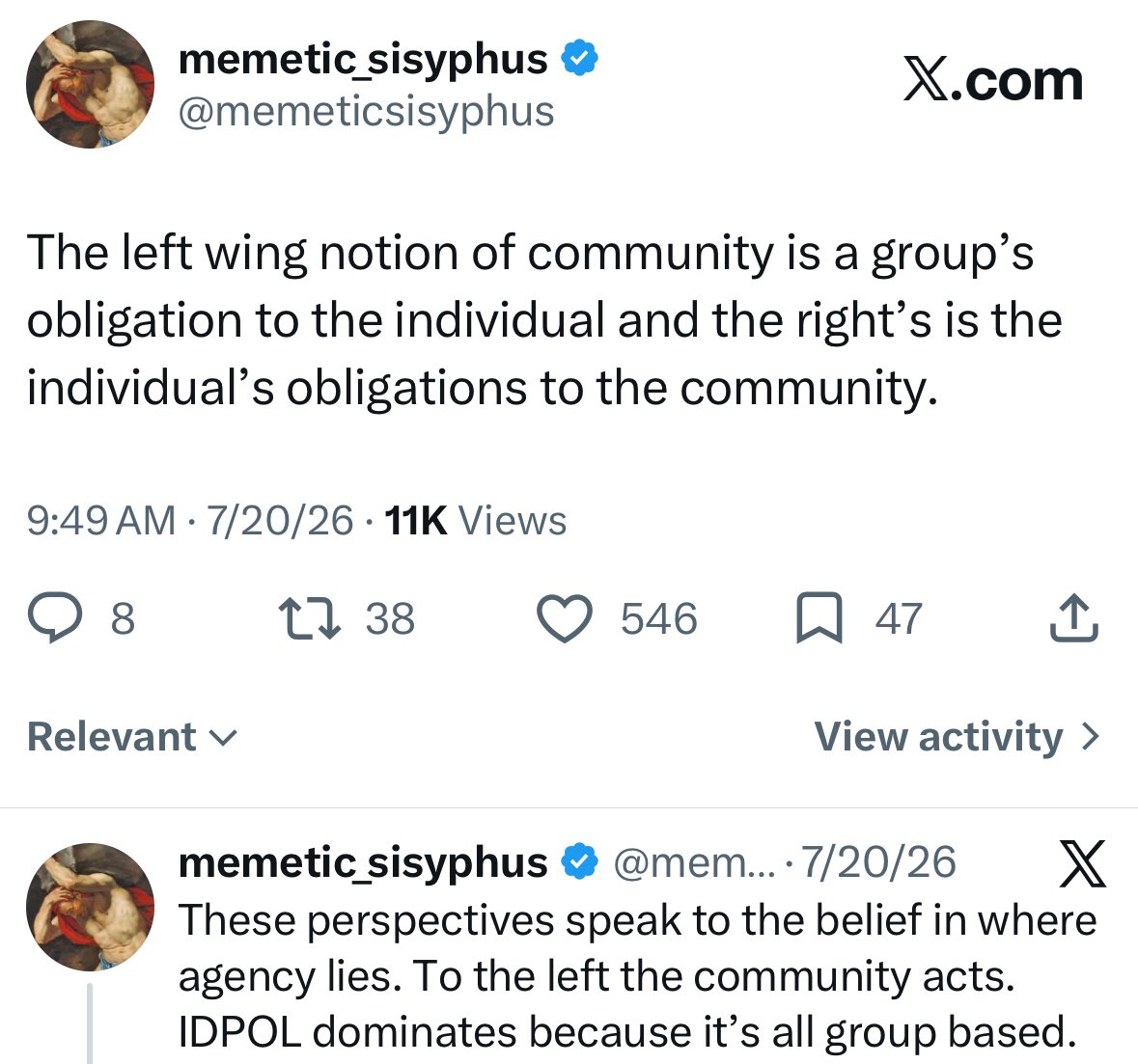 memeticsisyphus's tweet photo. Here’s a speech she gave a while back. Again I keep pointing back to the same post because it’s all down to who they believe has agency. Black people are failing because of systems that rob their agency. She says as much in the speech. It’s because the alternative explanation for these figures transforms the conversation from white people are evil, into black people are failures.