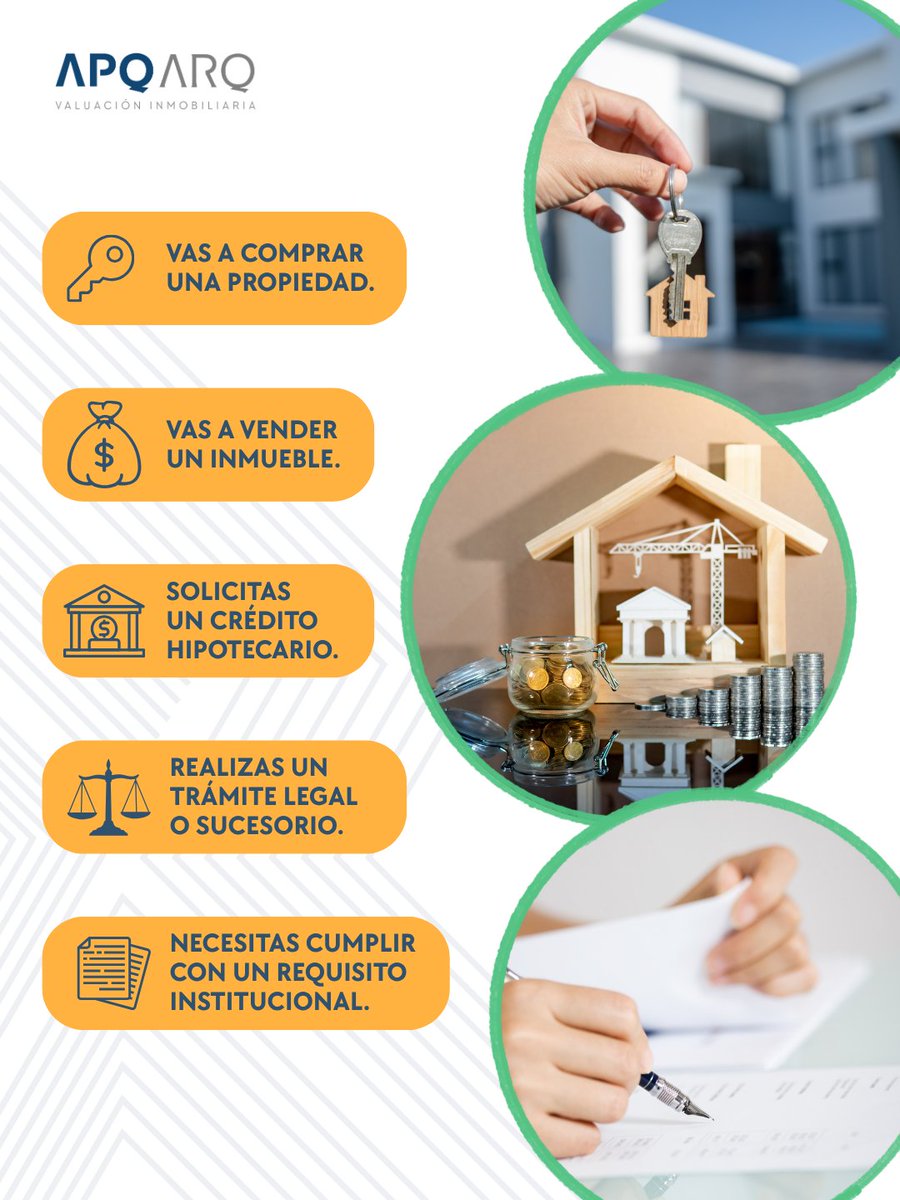 ApqArquitectos's tweet photo. 🔑 ¿Vas a tomar una decisión sobre un inmueble? Empieza por conocer su valor.

Comprar, vender, solicitar un crédito o realizar un trámite: un avalúo profesional puede hacer la diferencia.
¡Solicita el tuyo!

#APQ #Avalúos https://t.co/pRfgYttMrh