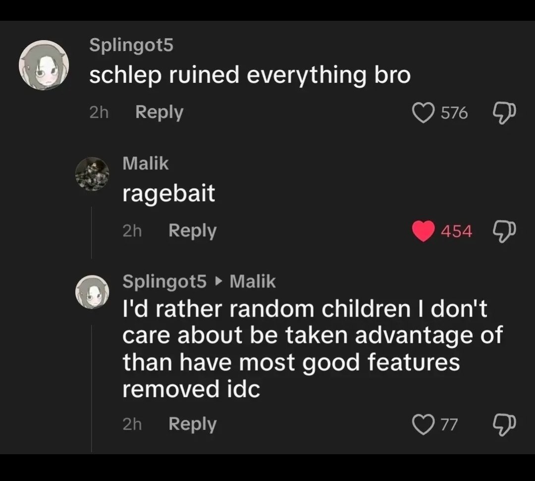 RealSchlep's tweet photo. These kids on tiktok bro 😭😭 https://t.co/E9sgNwVhmR