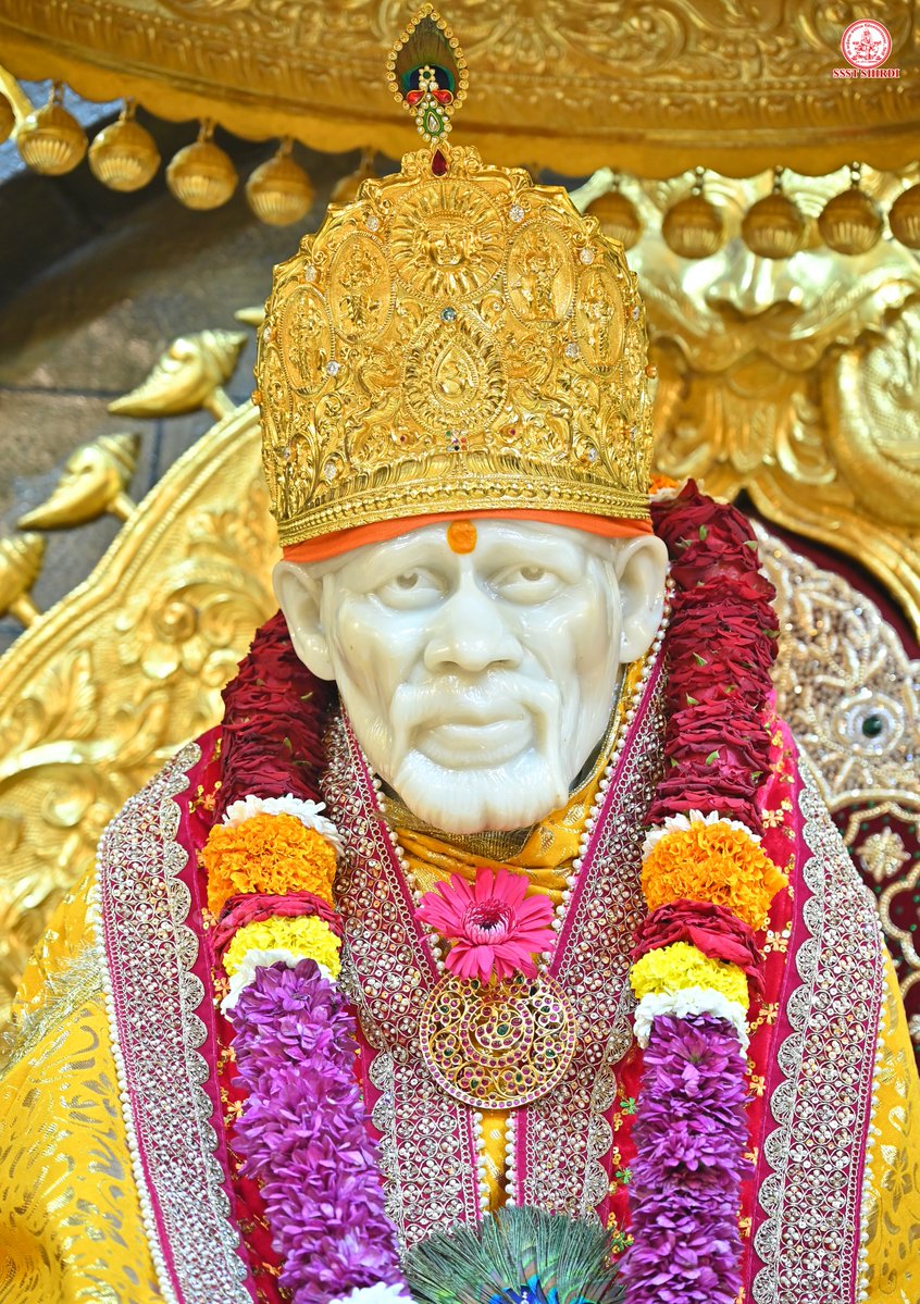 SSSTShirdi's tweet photo. *!! ॐ साई राम !!*
*श्री साईबाबा संस्थान विश्वस्त व्यवस्था,शिर्डी*
*!! ॐ Sai Ram !!*
*Shri Saibaba Sansthan Trust, Shirdi*
≈≈≈≈≈≈≈≈≈≈≈≈≈≈≈≈≈
*आरती :-शिर्डी माझे पंढरपुर*
*शनिवार ०८ ऑगस्ट २०२६*
*Aarti :-Shirdi Majhe Pandharpur*
*Saturday 08 August 2026* https://t.co/pjhDAe7vmC