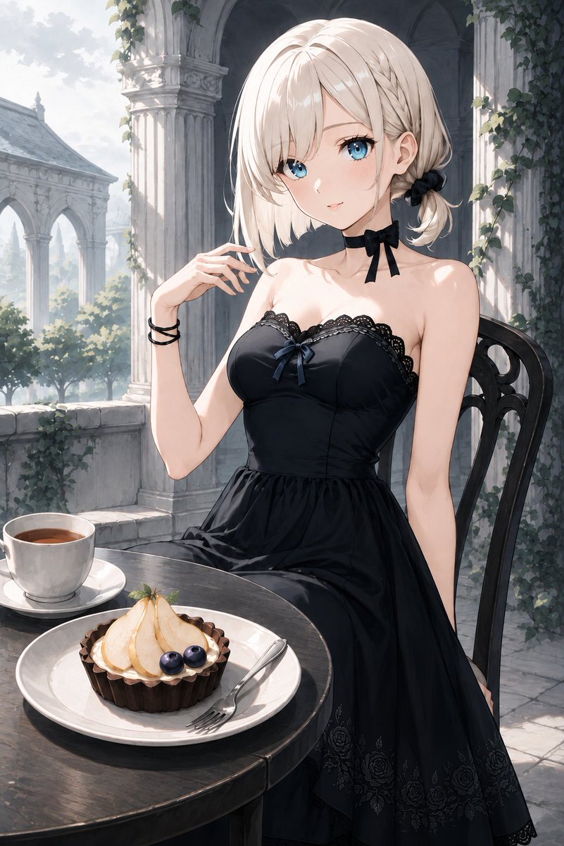 suou_ttm's tweet photo. おっやつ、おっやつ〜🍪☕️💕

今朝のスイーツは、ブラックココアと洋梨のボタニカル・ミニタルトでーす🩵

深いココアブラウンの香ばしいタルトに、バニラクリームと瑞々しい洋梨を重ねたよぉ( *˙꒳˙*)ﾉｼ🩵

みんな休憩取ってねぇ🧸🩵☆。.:＊・゜
#AIart
#AIイラスト好きさんと繋がりたい https://t.co/HfvvZ7hzP3