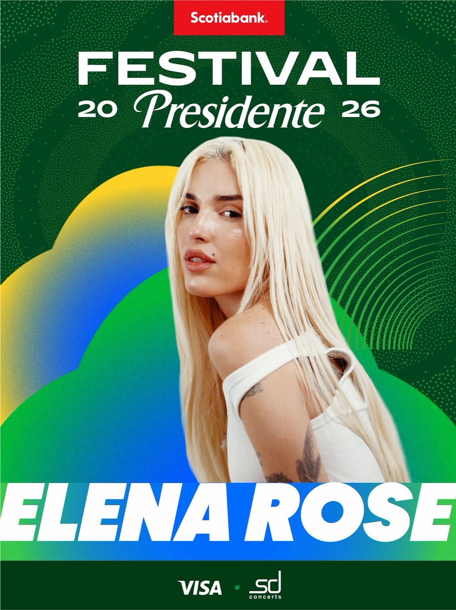 Eventscomdo's tweet photo. 🔥 ¡Confirmada! Elena Rose llega al Festival Presidente este diciembre 🎶🇩🇴 @CervPresidente 
Prepárate para cantar desde el corazón y vivir una noche llena de emociones y buena vibra 🙌🏽💫
¿Quién está listo para este momento mágico? ✨ #FestivalPresidente https://t.co/PPsJFyGlKW https://t.co/ce3SpJKx6o