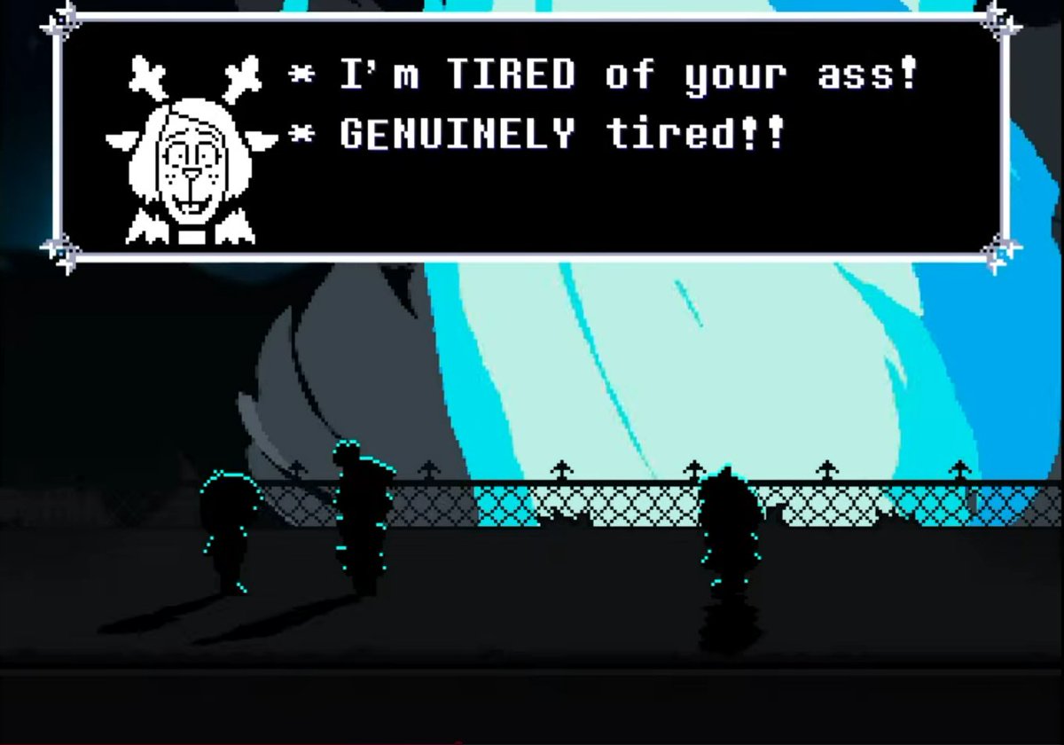 GreenBirbGirl's tweet photo. Was watching some Deltarune Weird Route stuff and found the funniest Noelle dialogue sprite ever https://t.co/QeVEXoP8UH