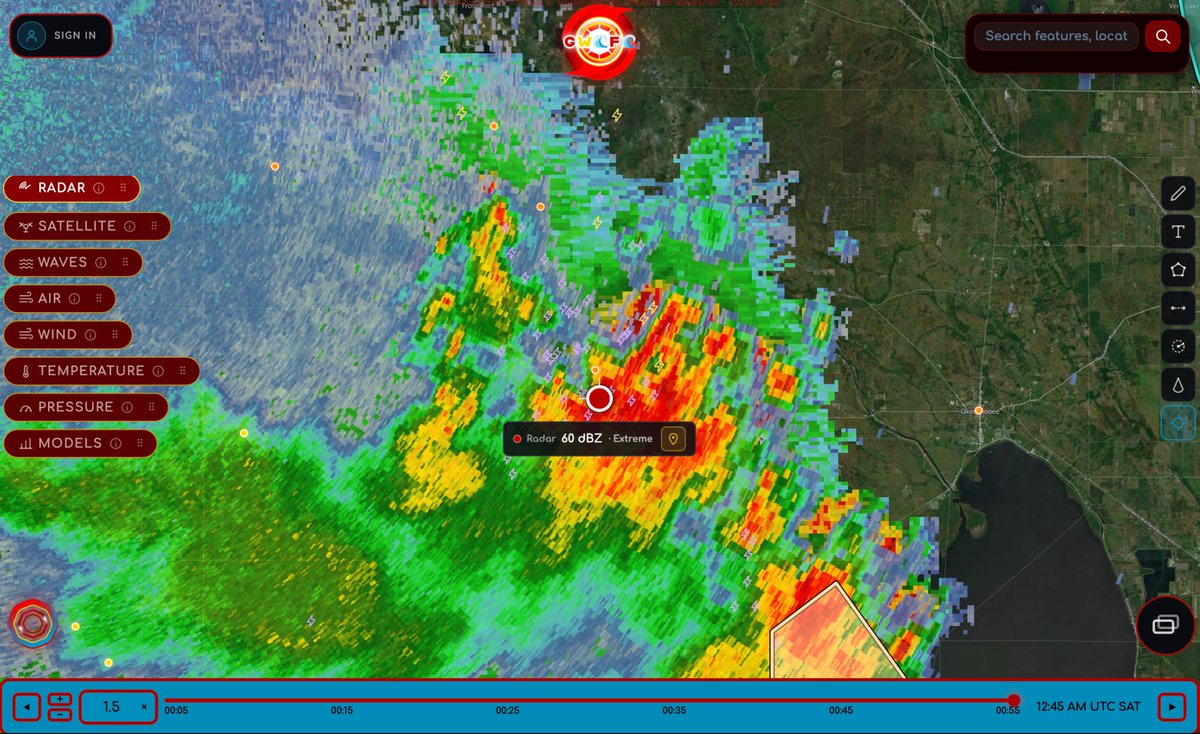 gwcfcenter's tweet photo. ⛈️ Extreme Tropical Thunderstorm Downpours and Lightning near Lake Istokpoga! ⚡️
Radar courtesy of GWCFC Wxdar
(video quality not the best)
@AccuWeatherUGC #viralvideo #viral #weather #lightning #GWCFCWxdar #ExtremeThunderstorm https://t.co/Q4OpRgbeOW
