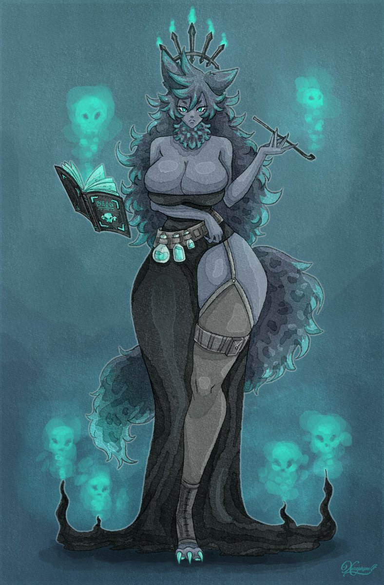 XeraphyneArt's tweet photo. Custom de loba hechicera/nigromante en estilo acuarela auuuu, entra en mi top 5 diseños favoritos he de decir
#customcharacter #commission #digitalart #originalcharacter #vgen https://t.co/eyLIxmVkeB