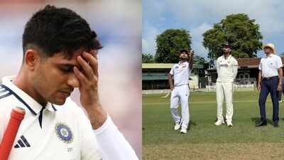 Sports_U79's tweet photo. BIG BREKING ⛓️‍💥

Captain #ShubmanGill sustained an injury during the warm-up match against Sri Lanka XI in Colombo and had to leave the field—a cause for concern for Team India.#INDvsSL https://t.co/G9MNd3ibil