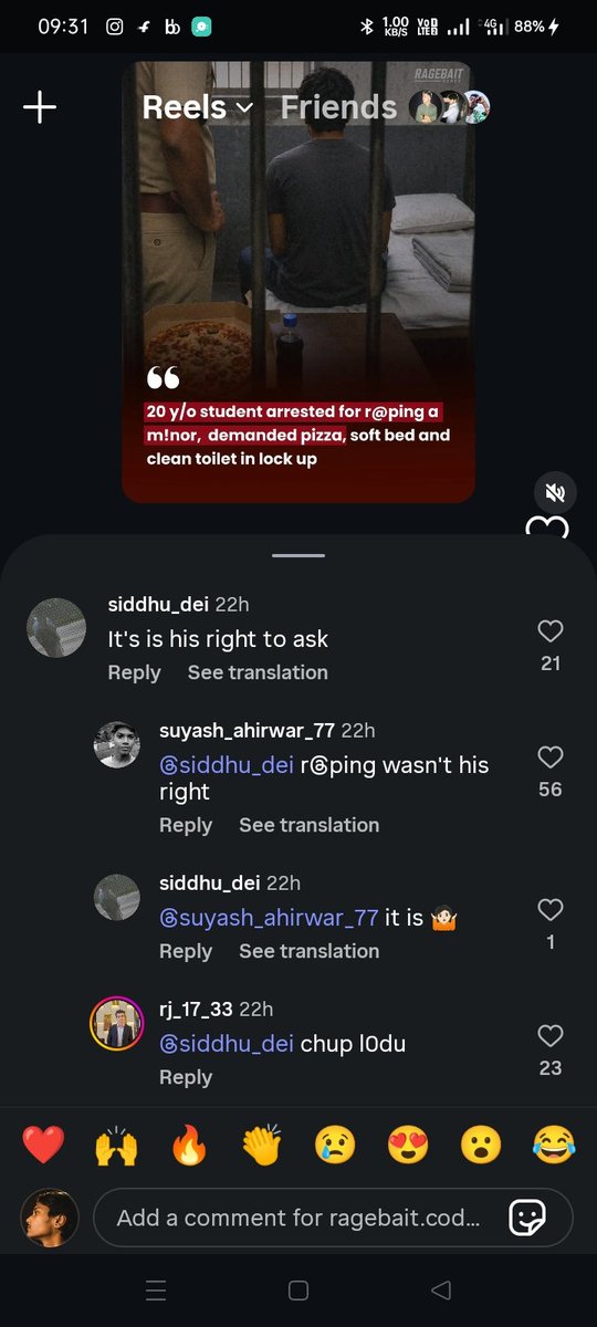 skc_sandy's tweet photo. i was scrolling reel and then I saw this comment on reel I don't what to say ,i was sick of this type of ppl @BJPMahilaMorcha
you are power pls do something about social media https://t.co/UPKelbc1rD