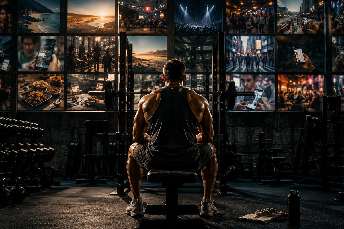 gainbunker's tweet photo. The body rewards consistency.

The internet rewards novelty.

Know which one you're training for. https://t.co/rOJHJ4IOiw