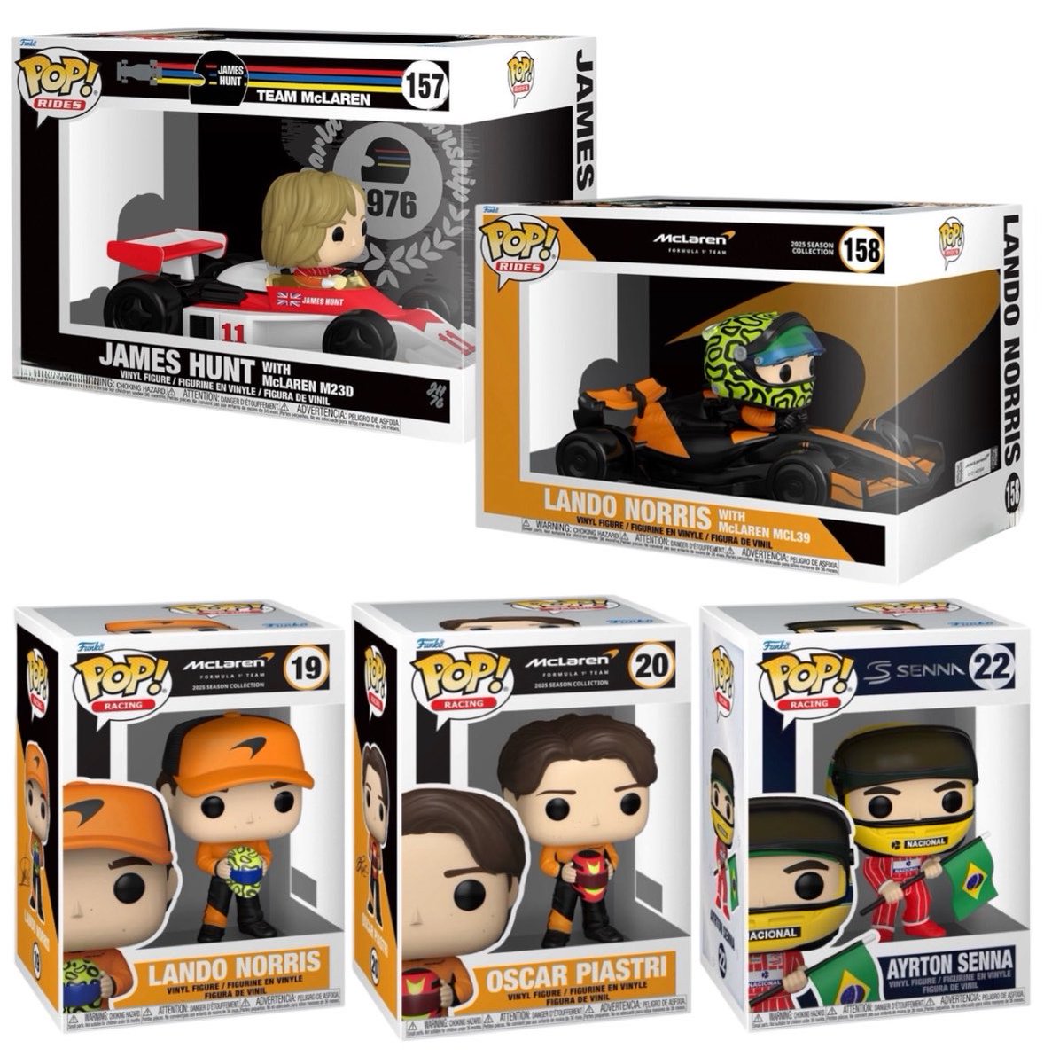 FunkoPOPsNews's tweet photo. First Look! Formula 1 McLaren Legends Funko POPs! 🏎️🏁 It's lights out and away we go ~ Going live at the links below.. Wednesday! 9AM PT!

   EE ~ https://t.co/uy9bBtVI5d
   Amzn ~ https://t.co/S0Ueqh6lBM
   FS ~ https://t.co/TkFWG7KSy0

#Ad #FunkoPOPNews #Formula1 #F1 #Racing #McLaren #Senna