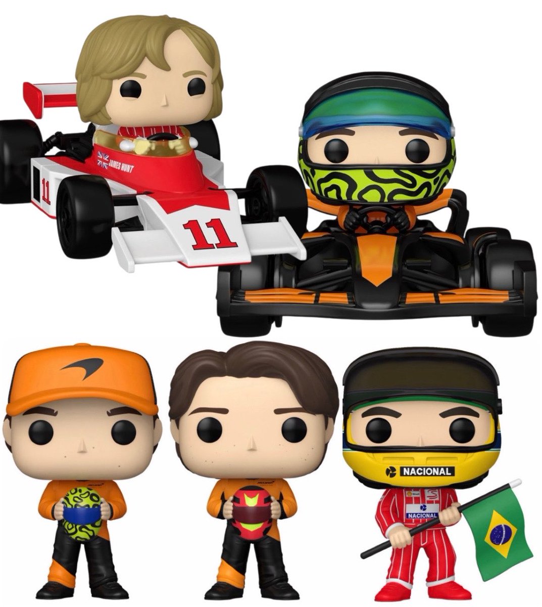 FunkoPOPsNews's tweet photo. First Look! Formula 1 McLaren Legends Funko POPs! 🏎️🏁 It's lights out and away we go ~ Going live at the links below.. Wednesday! 9AM PT!

   EE ~ https://t.co/uy9bBtVI5d
   Amzn ~ https://t.co/S0Ueqh6lBM
   FS ~ https://t.co/TkFWG7KSy0

#Ad #FunkoPOPNews #Formula1 #F1 #Racing #McLaren #Senna