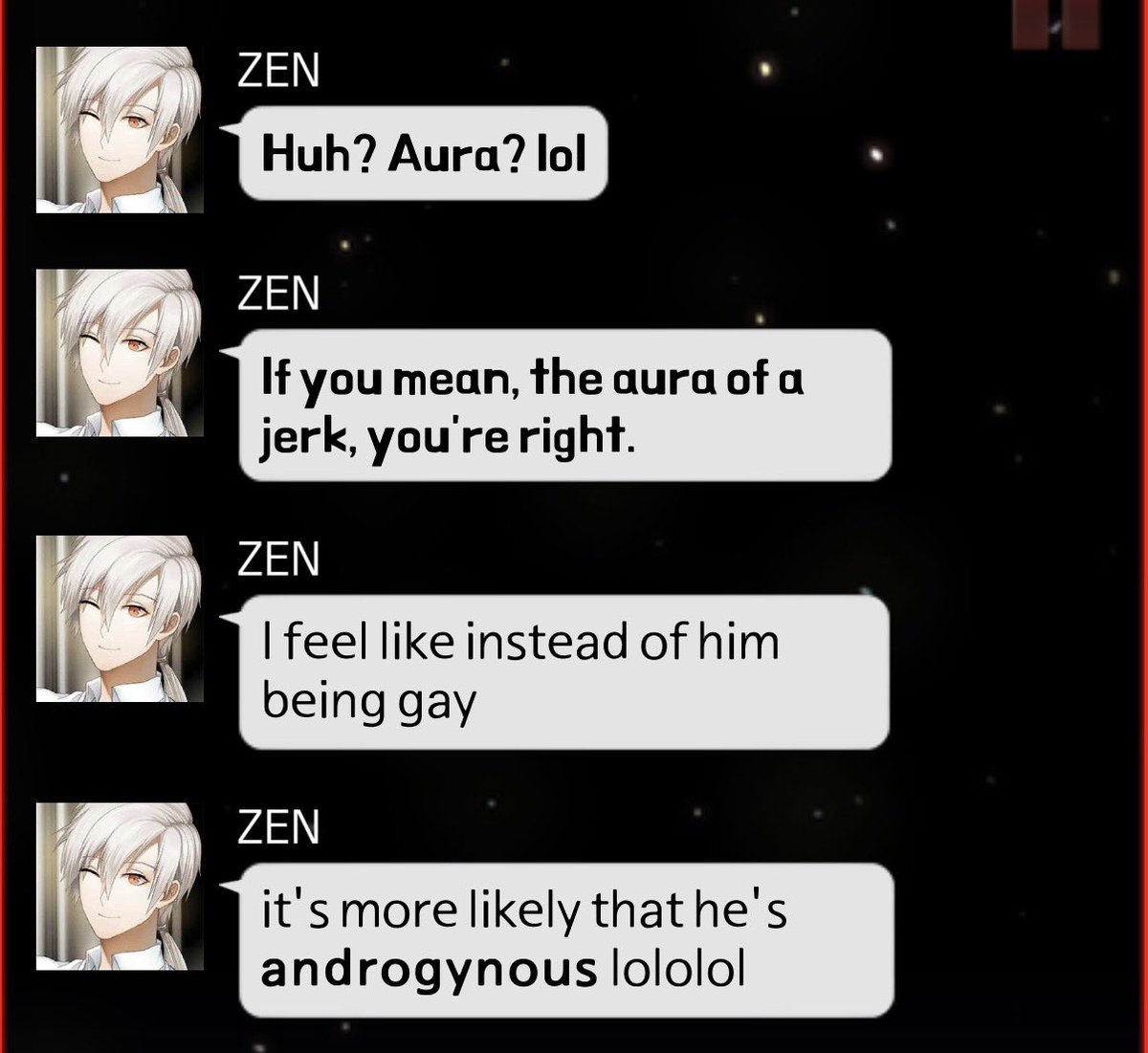 jaeheesgf's tweet photo. I actually can’t fucking believe him he said jumin didn’t have enough aura to be gay and then diagnosed him with nonbinary. This game is a gem. We must keep it running forever. https://t.co/TrdjFmgJTu