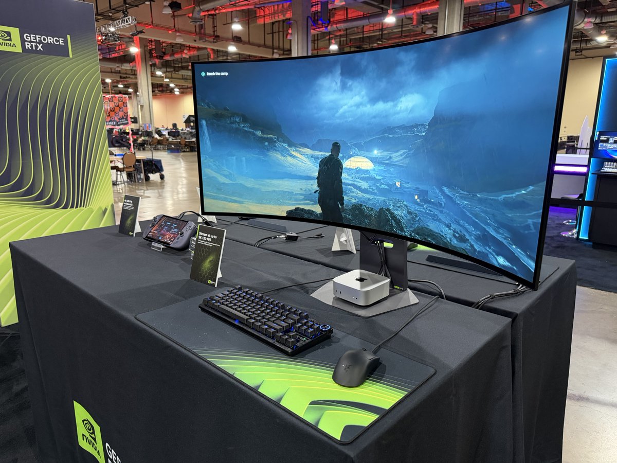 NVIDIAGFN's tweet photo. Are you at #Quakecon2026? Come check out our booth to try out GeForce NOW and try out the new Quake episode made by MachineGames. https://t.co/4FQOuYKerR