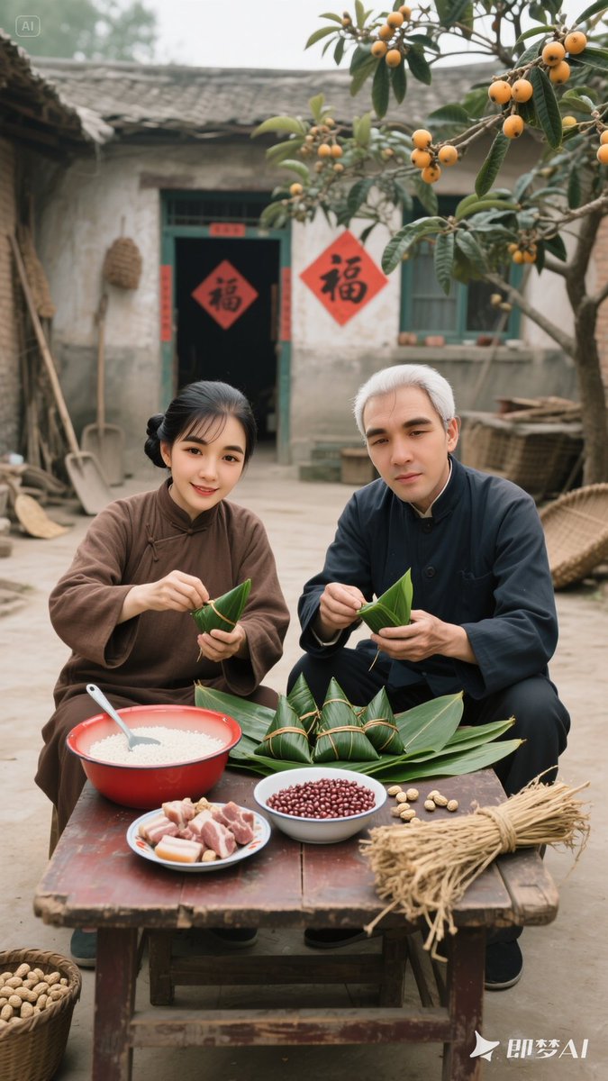 gigonni's tweet photo. 刚和爸妈一起在阳台包粽子，妈妈的米香混着爸爸剥的咸蛋黄，风里全是踏实的甜，这就是最棒的日常呀～， https://t.co/iSsuLxrFIq